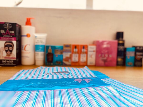 Skincare products and Arabic perfumes