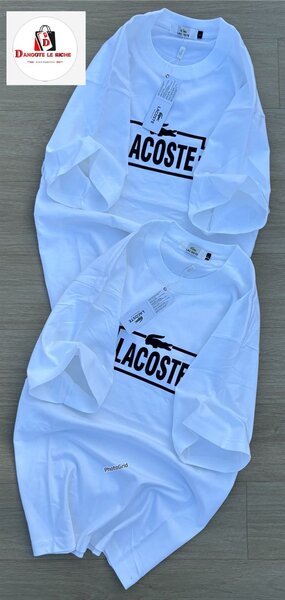 T-shirt blanc Lacoste