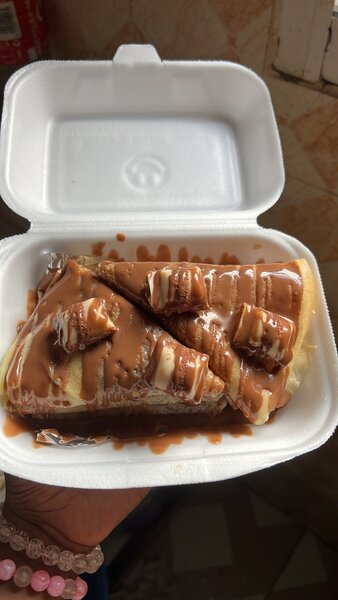 Crêpes au kinder Bueno