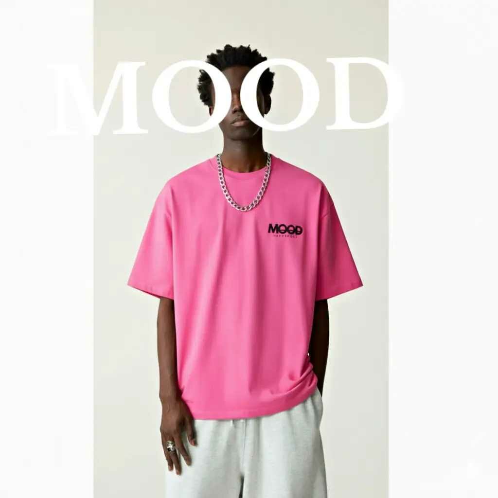 T-shirt rose MOOD Interface