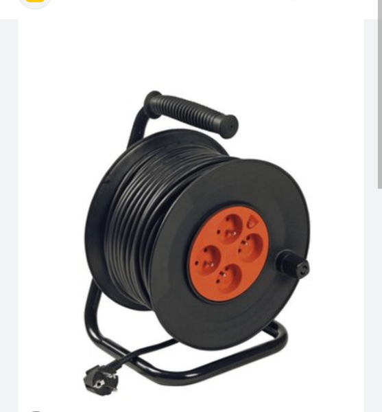 Enrouleur de câble électrique 25 mètre 