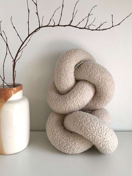 Knotted throw pillows