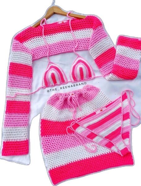 Complet bikini laine