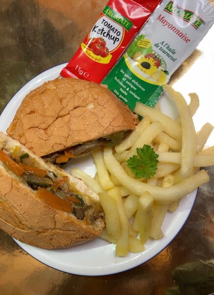 Menu sandwich et frites