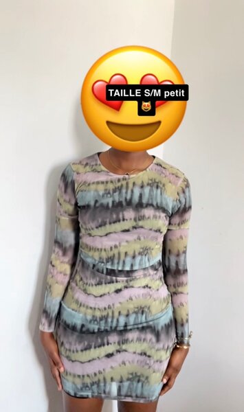 Robe ajustée tie-dye