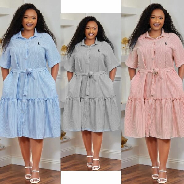 Robe chemise d'été élégante