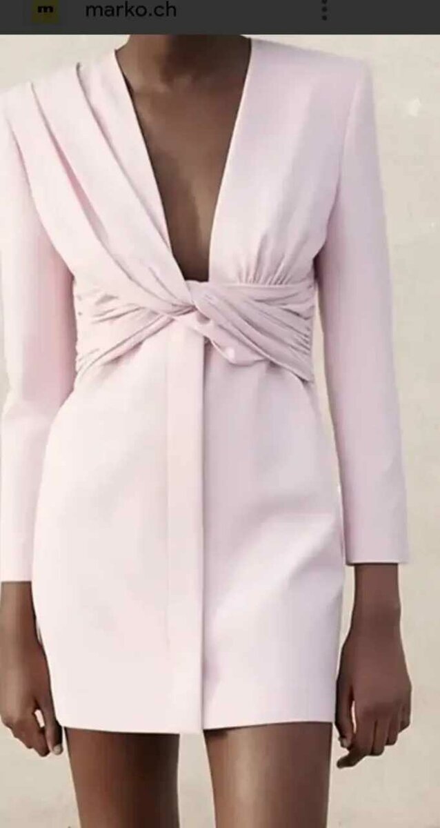 Robe Blazer Rose Élegante