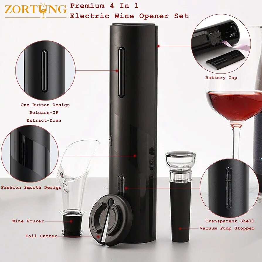 Tire bouchon vin rechargeable