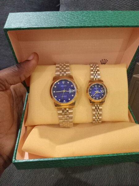 Couple Blue  Rolex Watch( Jewellery set)