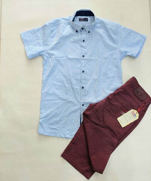 Ensemble pour garçons, chemise + short, 12 ans