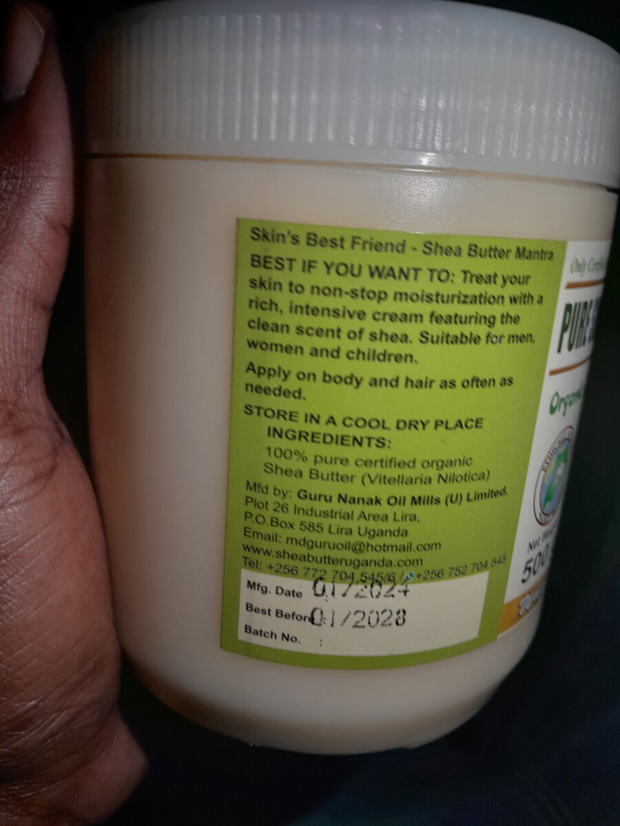 Pure Organic Shea butter