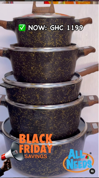 5pcs Diecast Cookware