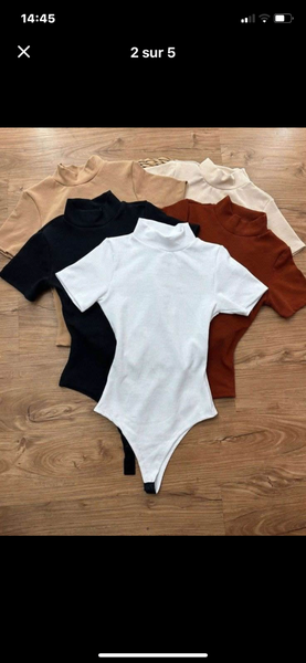 Body manches courtes femme