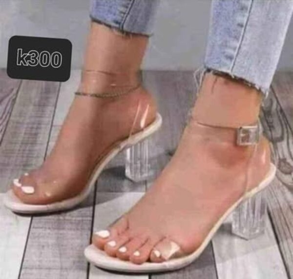 Clear heels