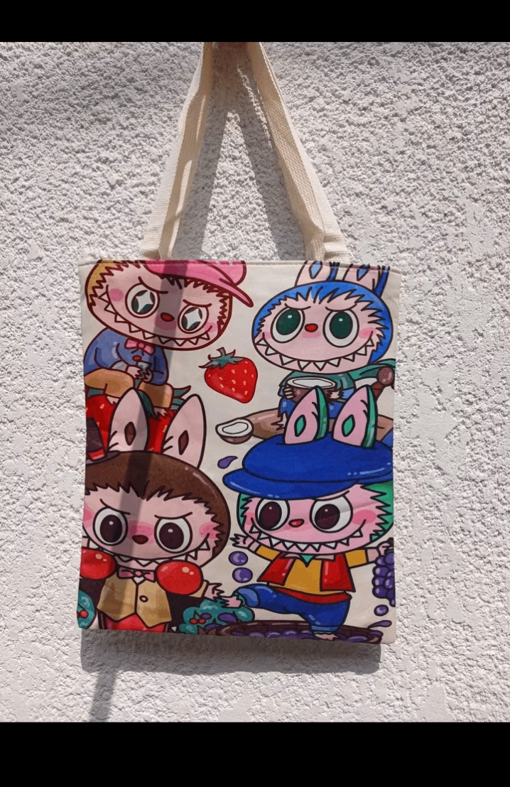 Sac cabas imprimé dessin animé