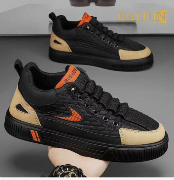 Baskets Homme Noires et Beiges