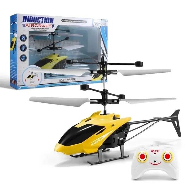 A Flying Helicopter With Remote