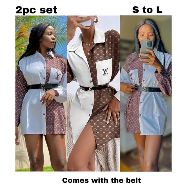 LV shirt dress: S, M & L