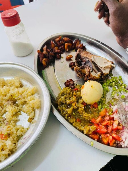 Assiette de  attieke poisson