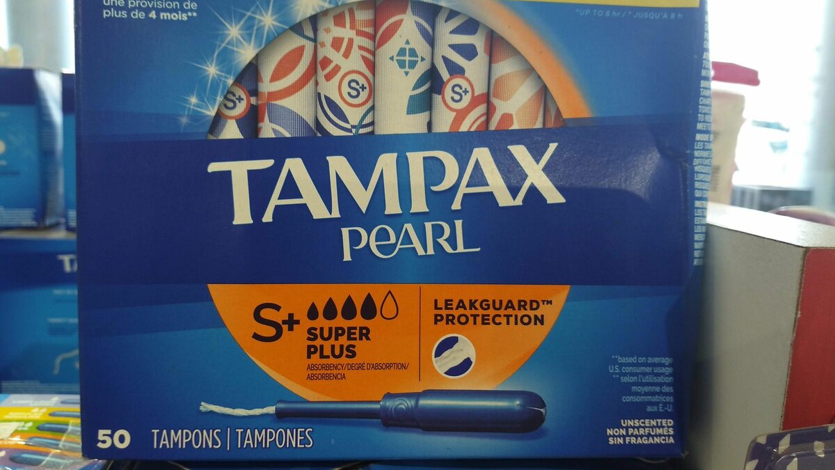 Tampax pearl all types