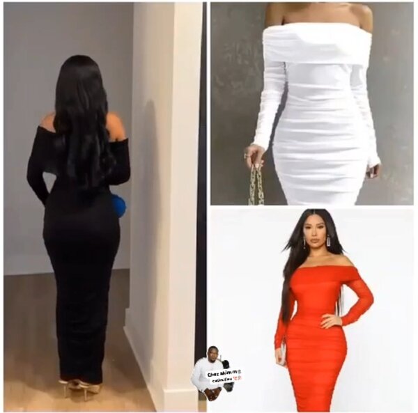 Robe moulante épaules dénudées