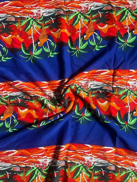 Crepe vintage fabric