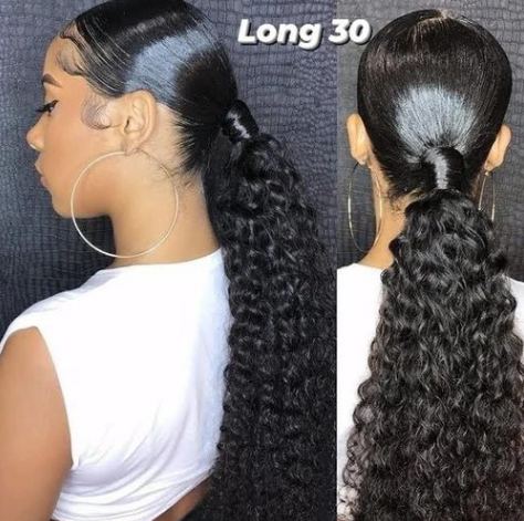 noir bouclés cheveux longueur 30