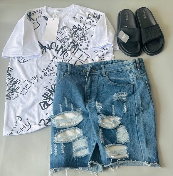 Set d'été avec short en denim