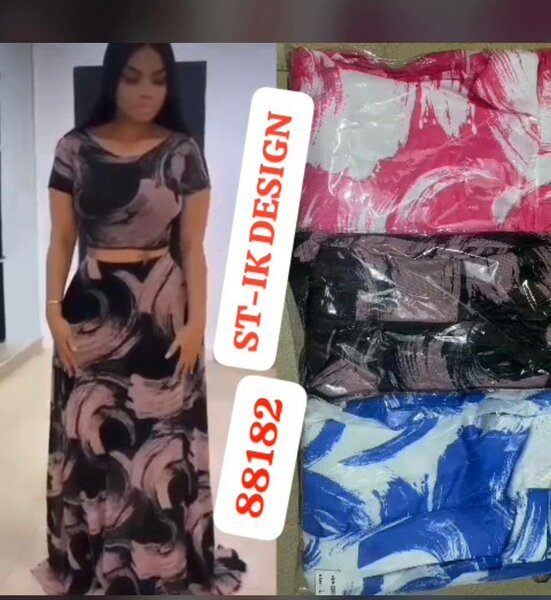 Robe longue imprimée élégante