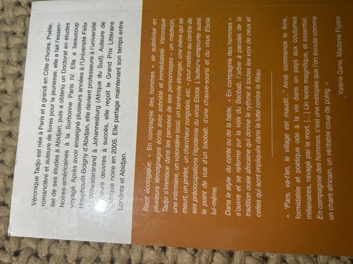 Roman "En compagnie des hommes"