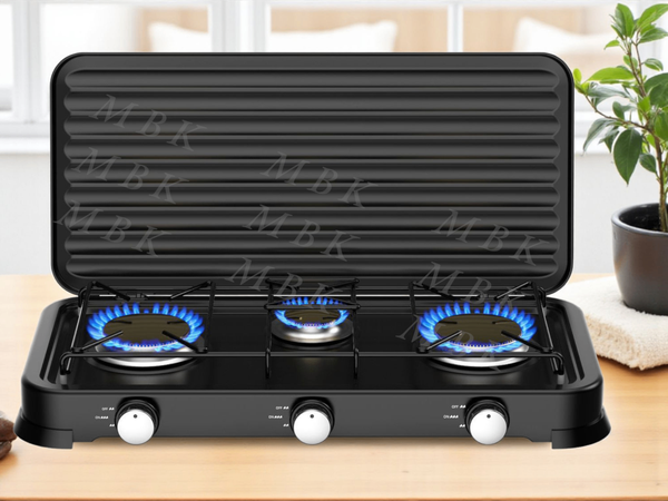Cuisinière portable à 3 brûleurs