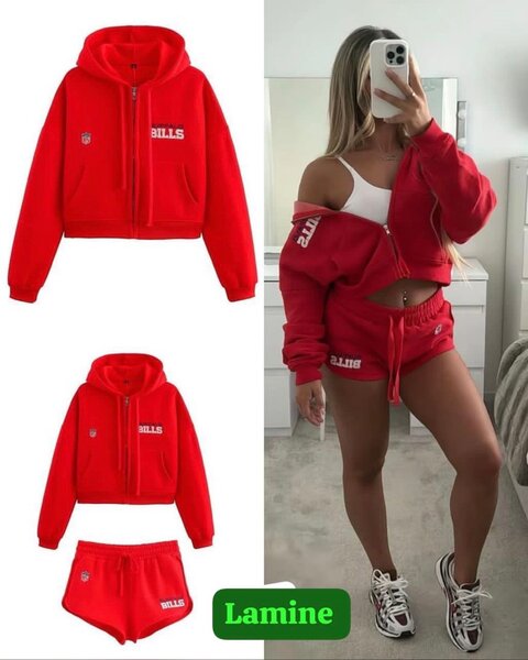 Ensemble rouge sportif femme