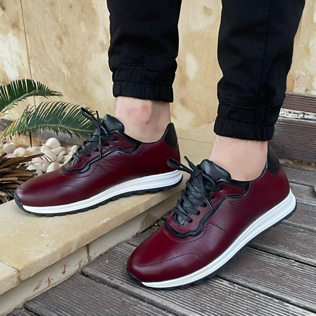 Sneakers en cuir pour hommes