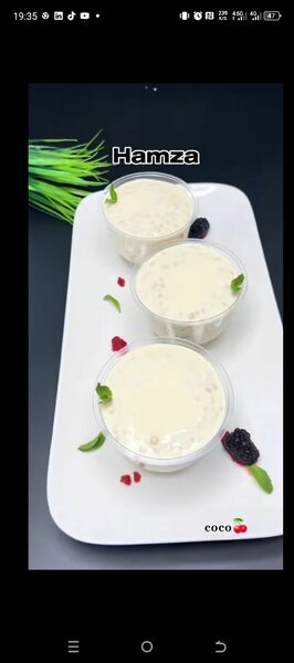 Delicieux dessert à la crème