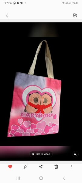 Sac cabas mignon imprimé