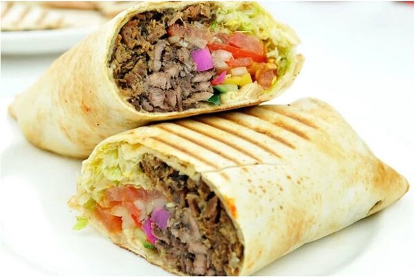 Délicieux chawarma viande