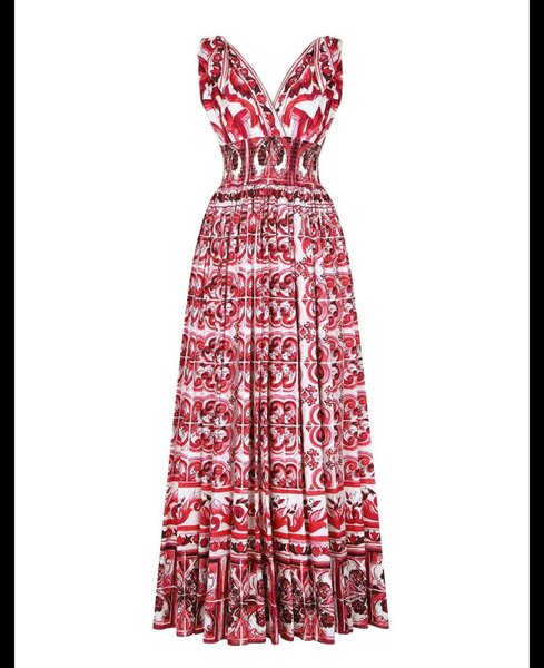 Robe longue à imprimé floral