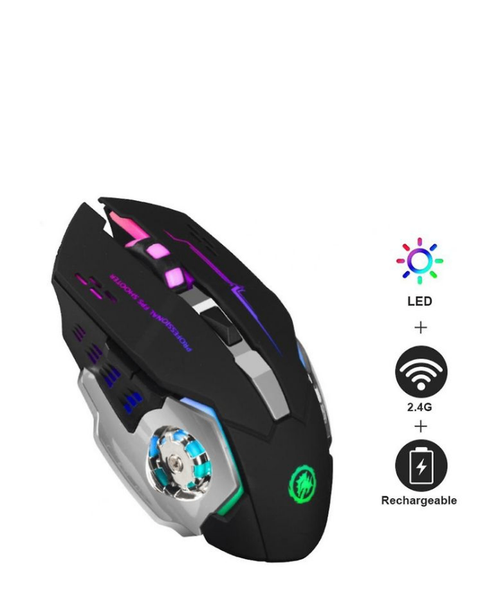 Souris sans fil rechargeable RGB