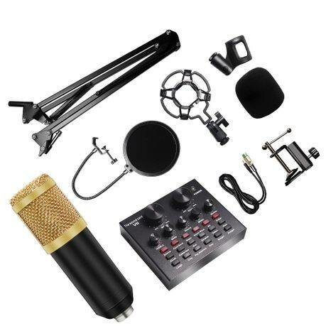 Bm800 condenser studio Microphone with V8 sound card