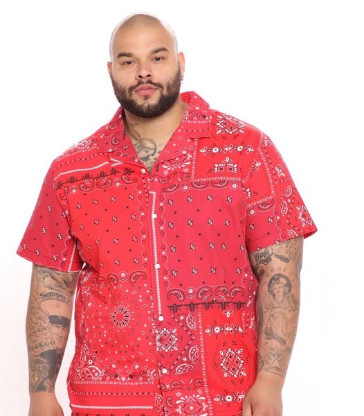 Fashionnova Men Bandana Shirt