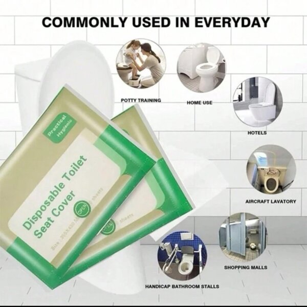 Disposable toilet seat covers