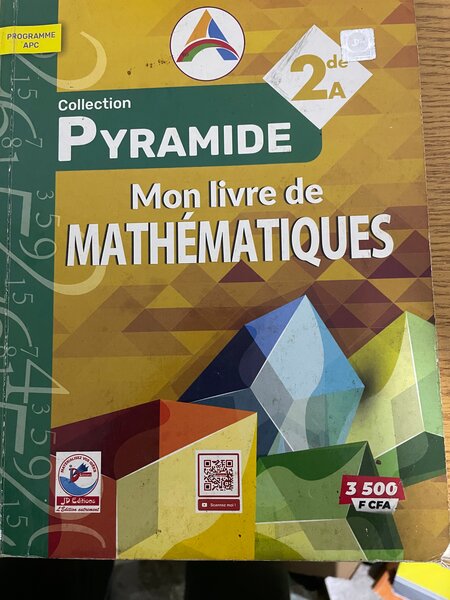 Livre de Mathématiques 2e A