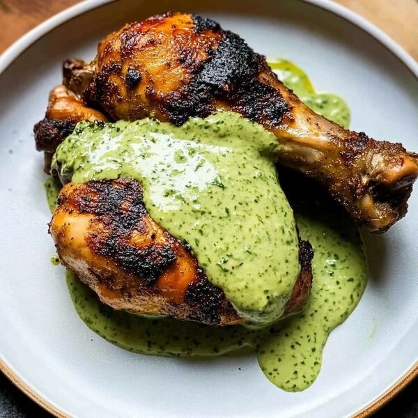 POULET À LA SAUCE VERTE
