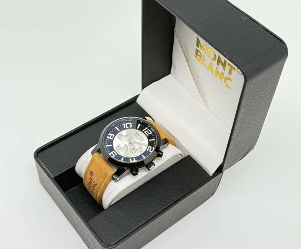 Montre de luxe en cuir