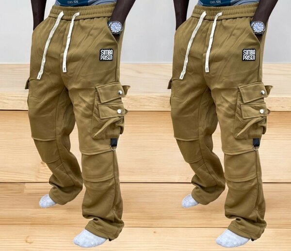 Pantalon cargo homme kaki