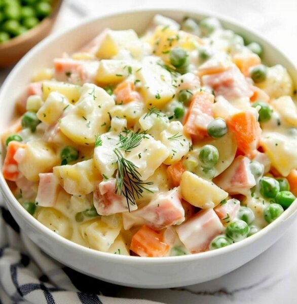 Salade Russe Classique au oeuf
