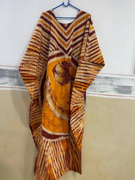 Caftan coloré en coton