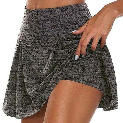 Fashion Ladies Casual Sports Shorts Culotte Pants Gray