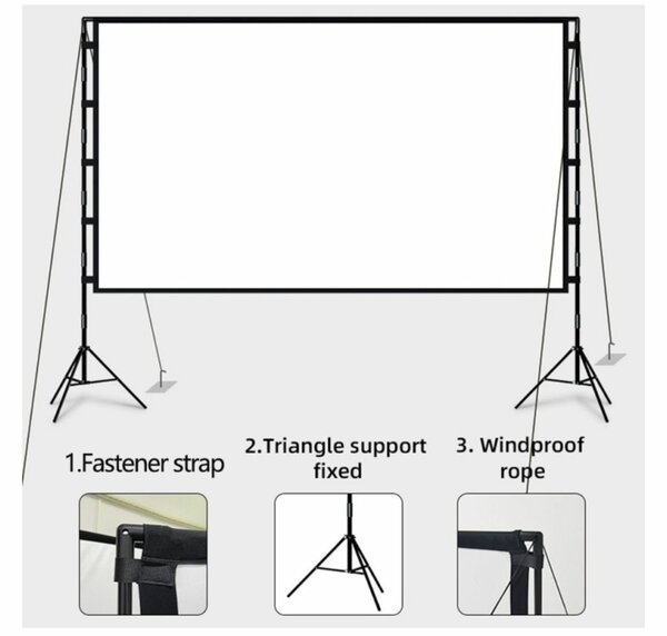 HD PROJECTOR OUTDOOR HIGH RESOLUTION PROJECTION SCREEN