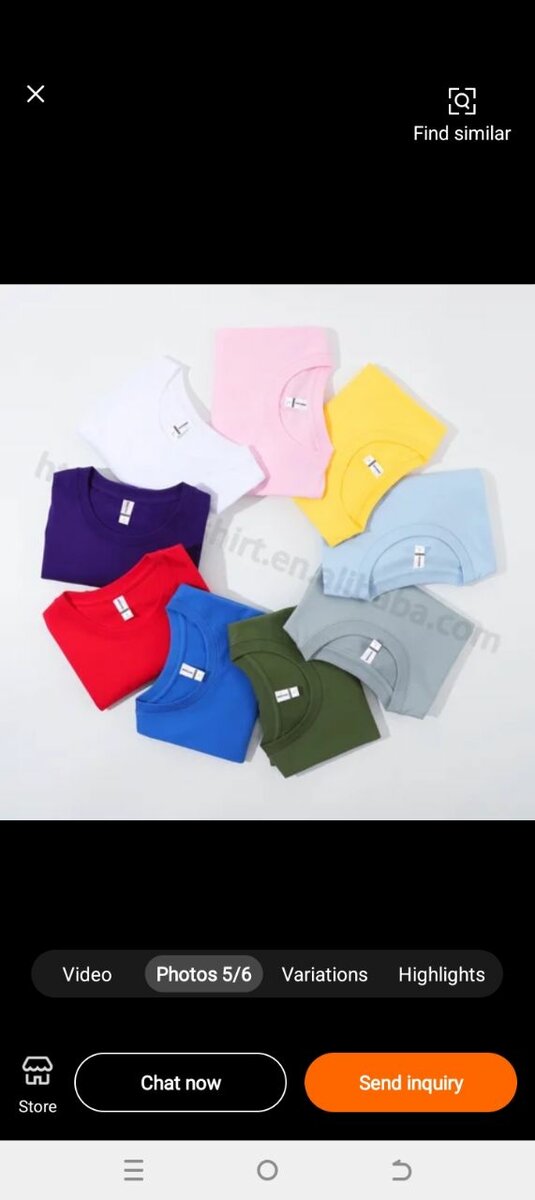 Plain t-shirts